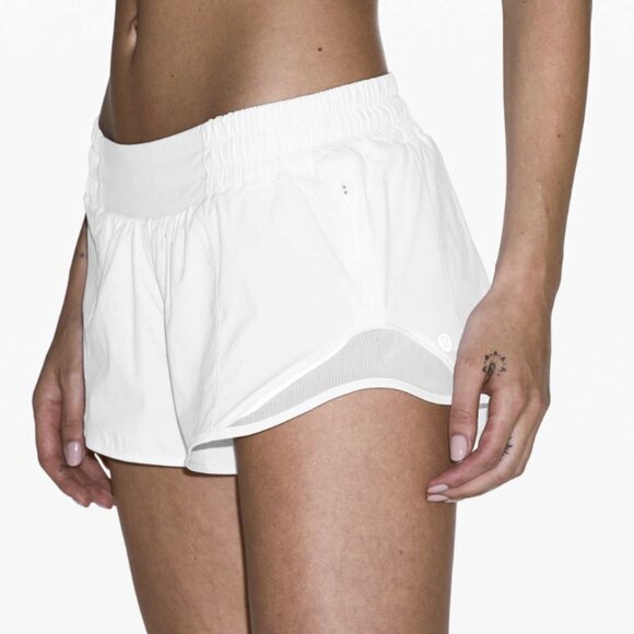 Lululemon Hotty Hot Short II *2.5" White Swift Liner Low-Rise Size 0 - Picture 1 of 16